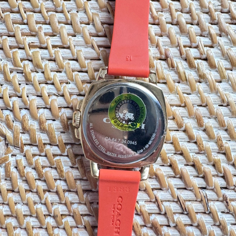 Coach Gold and Coral Smartwatch